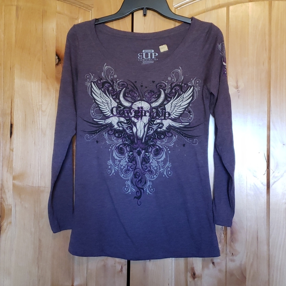 New Cowgirl Up long sleeve teeshirt- NWT